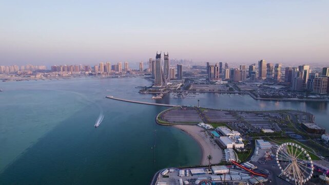 Qatar Lusail Marina Aerial View