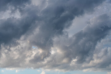 Obraz premium Sky with clouds beautiful fluffy. Sky background.