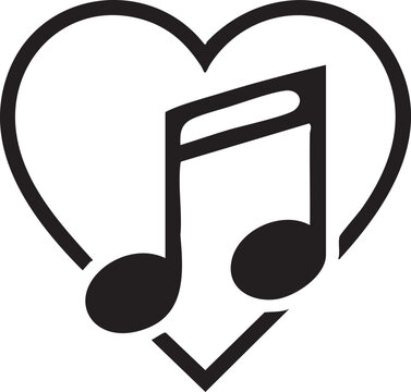 Music Love Heart Symbol Icon