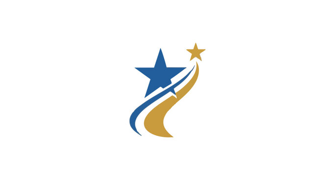 Starry Night Sky Logo Template