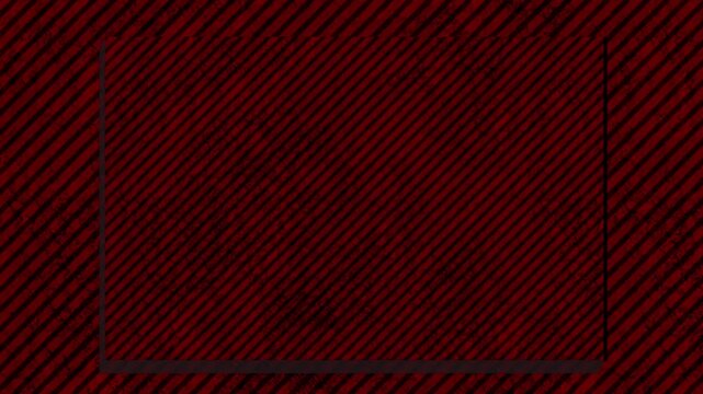 Abstract red and black diagonal stripes rectangle on vertical lines background