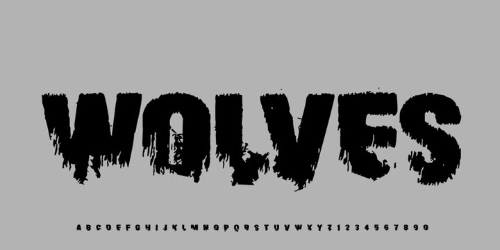 Alphabet heavy Bold Font. texture rough, Uppercase strong, Typography urban style fonts for fashion, sport, technology, digital, movie, logo design, vector illustration