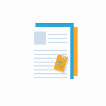 Document icon with sticky note showing video resolution and aspect ratio specifications