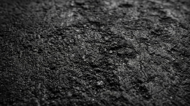 Close-up of dark rough textured surface