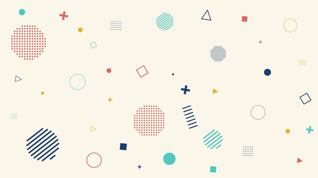Geometric Abstract Seamless Pattern Loop