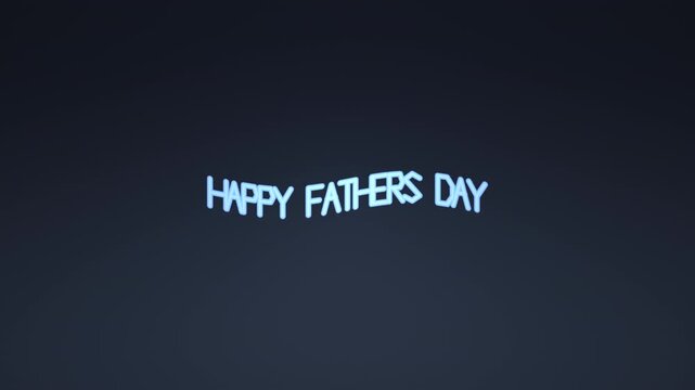 Celebrating Father's Day with bright and fun text design