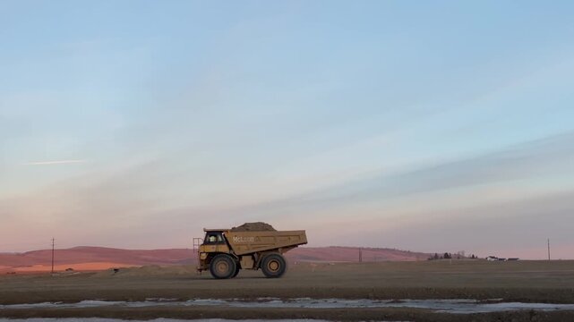 Construction in the Canadian foothills