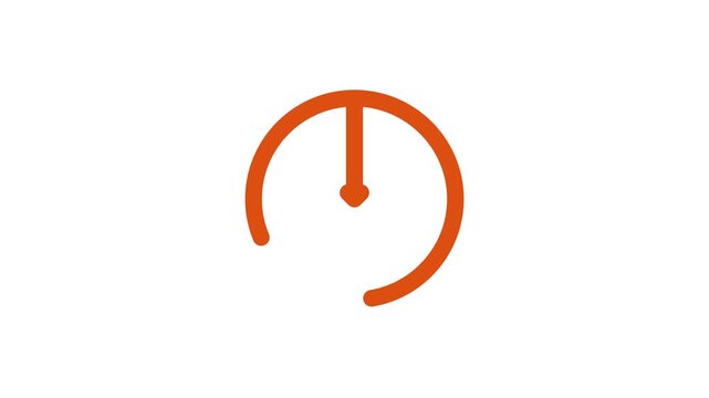 Minimalist Animated Download and Add Icon on White Background 4K Loop