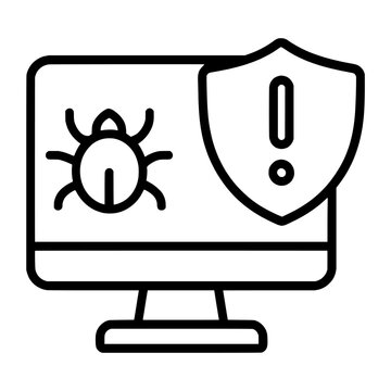 Intrusion Detection System Ids Line Icon