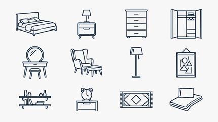 Fototapeta premium Minimalist Home Interior Essentials Lineup.