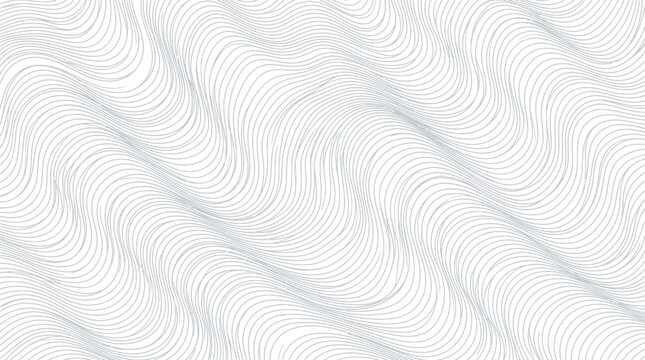 Abstract background featuring dark thin wavy lines creating a flowing movement pattern on white surface