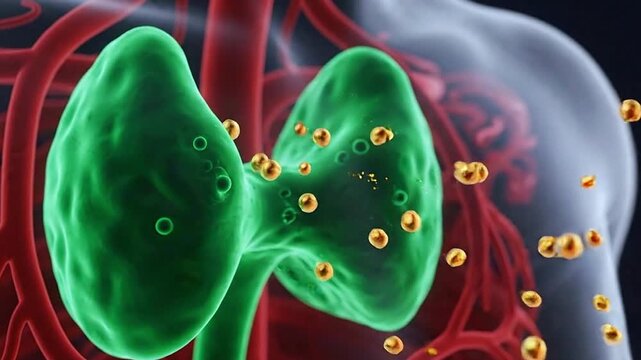 Scientific 3D visualization showing the pituitary gland releasing hormones to signal endocrine organs, highlighting the complex human hormonal system and biological regulation.