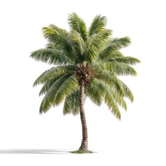 Fototapeta premium Tropical palm tree isolated