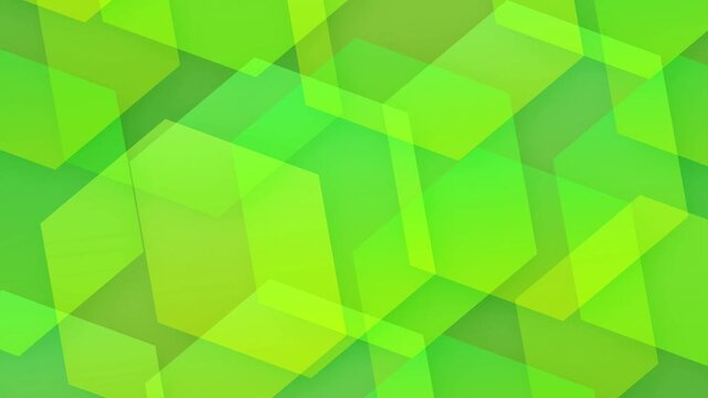 Geometric Green Abstract Motion Pattern 4K