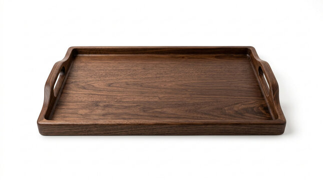 wooden box isolated with white background 