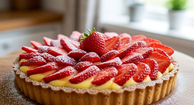 Fresh Strawberry Tart Dessert