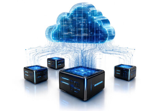 Servers connected to cloud computing network system