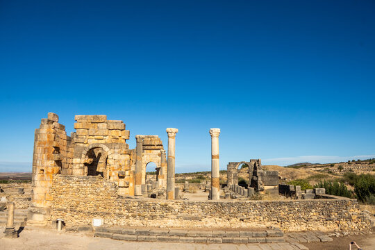 The ruins of Volubilis, near Meknes, Morocco