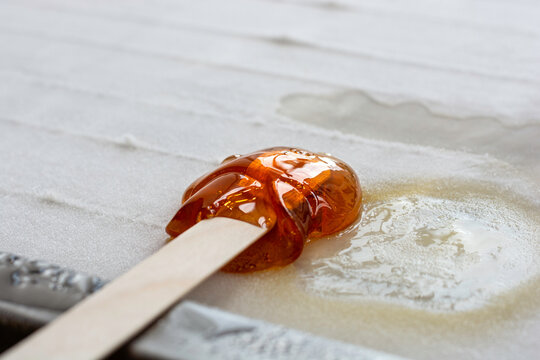 Traditional Maple Taffy on Snow (Tire d'&Eacute;rable) in Quebec City, Canada