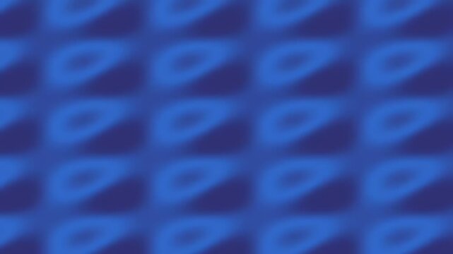 Abstract blue geometric pattern with blurred oval shapes