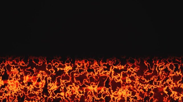 Dynamic flame background for seamless looping visuals in events