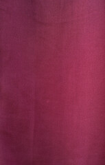 Fototapeta premium Plain Burgundy Fabric Texture Background With Copy Space