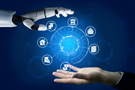 AI assisted personal finance with budgeting, savings and investment icons representing financial planning, digital money management and personal economy strategy Entice