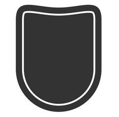 Obraz premium Blank Heraldic Shield Crest Coat of Arms Template Vector