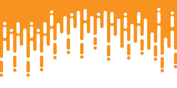 Abstract mustard-orange illustration featuring a background of round halftone lines and transitions.