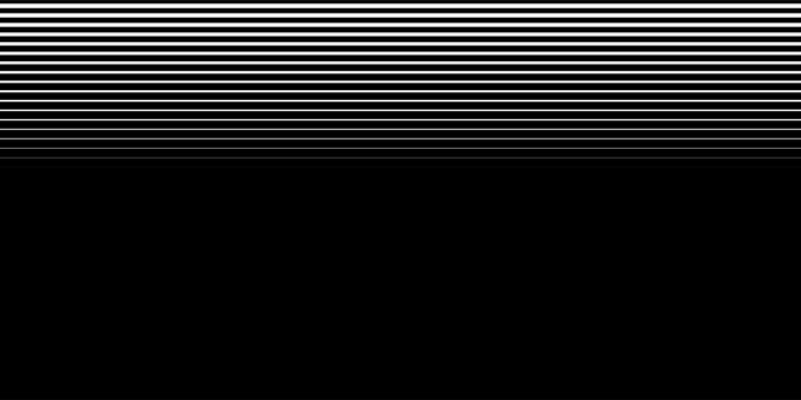 Line halftone gradation texture. Fading horizontal stripe gradient background. Repeating pattern backdrop. Black parallel thin to thick lines backdrop for overlay, print, cover, graphic design. Eps10