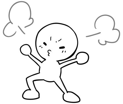 棒人間 プンスカ 怒る