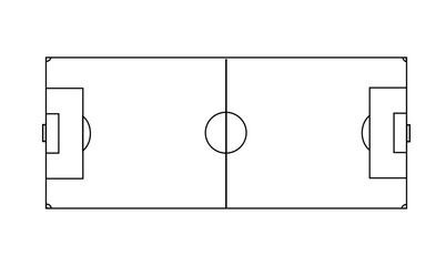 Football Pitch Line Art © Artistianminds