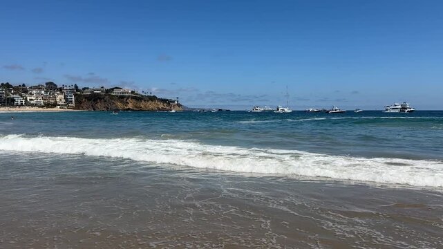 Large Waves in Emerald Bay Laguna Beach, CA 