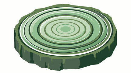 Fototapeta premium Closeup of Tree CrossSection Showing Growth Rings.
