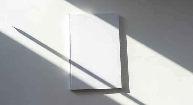 Minimalist white geometric cube and rectangular prism on gradient background