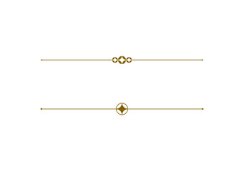 Fototapeta premium Sparkle star minimalist thin line divider or horizontal middle line separator