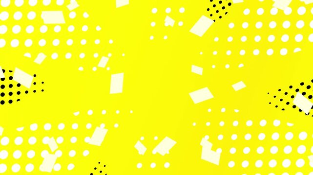 Yellow Comic Book Action Effect 4K