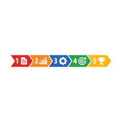 Fototapeta premium Infographic elements with numbers and icons