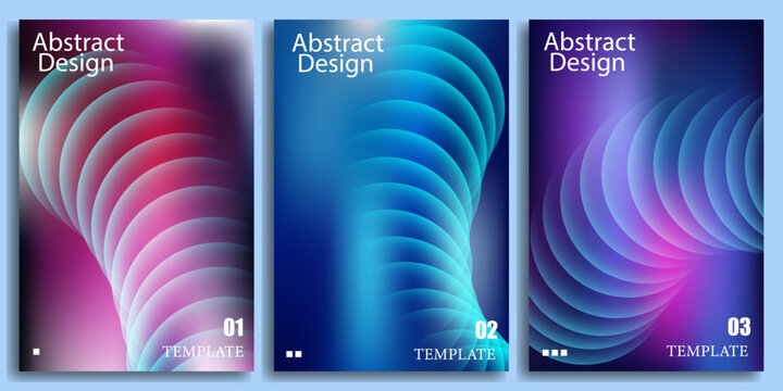 Abstract design vertical flyer modern graphic concept elegant style colorful poster template.