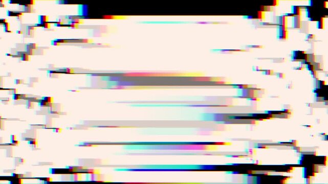 Distorted geometric shapes fade in and fade out video transition animation
