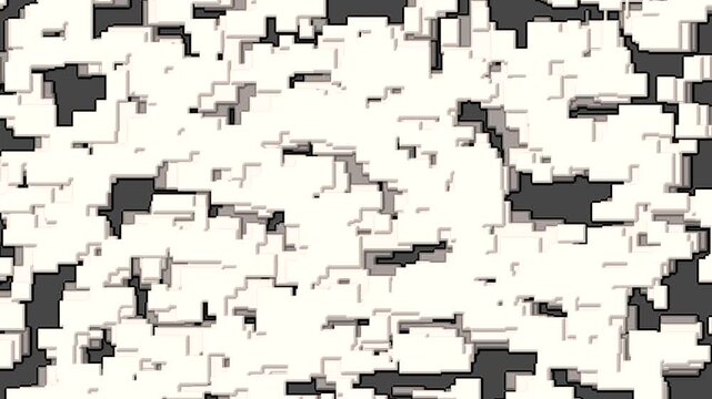 3D style cube shapes fade in and out transition animation