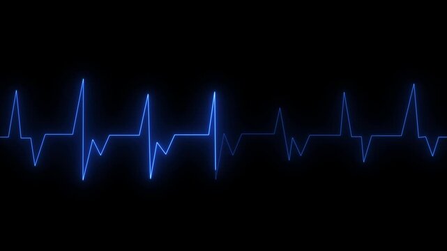 Abstract heartbeat and pulse rate animation.