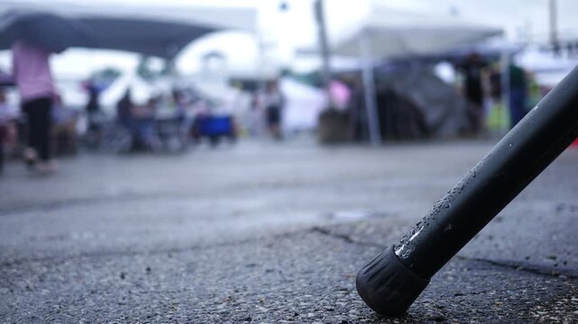  Crime Doc Filler Shot - Blurry People Near Loudspeaker