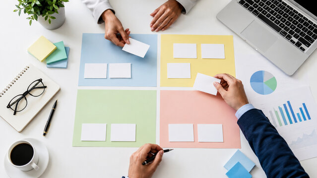 SWOT analysis workspace for strategic business decision making