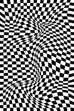 Abstract background waves black and white lines geometric poster seamless pattern striped design vector illustration ESP 10