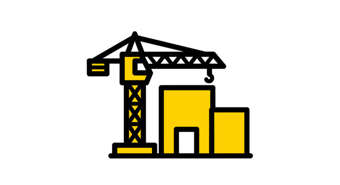 Construction Crane Industrial Equipment Machine.