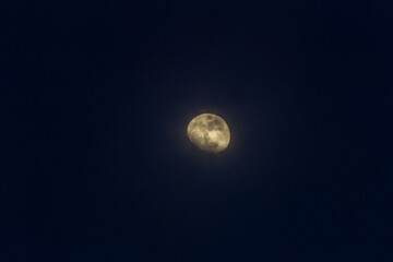moon at sunset at night © ric