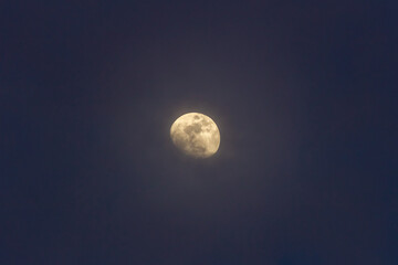 moon at sunset at night © ric
