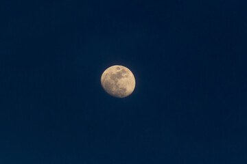 moon at sunset at night © ric