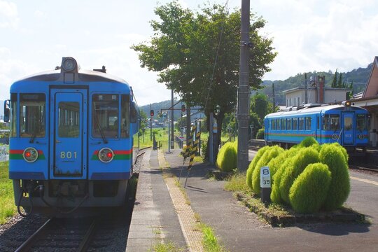 京都丹後鉄道の風景　与謝野駅